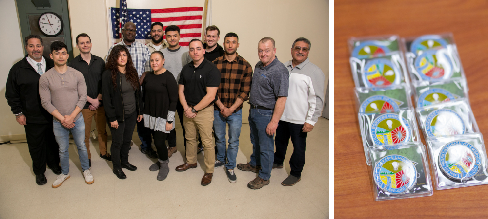 utility workers military assistance program group photo