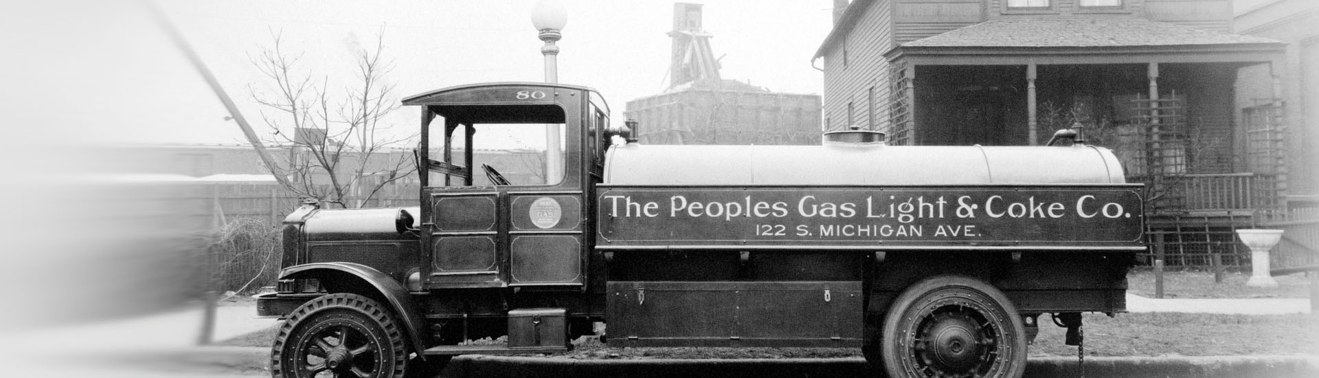 Peoples Gas vintage utility truck