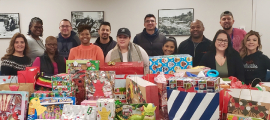 Angel Tree delivery of gifts to Chicago Commons